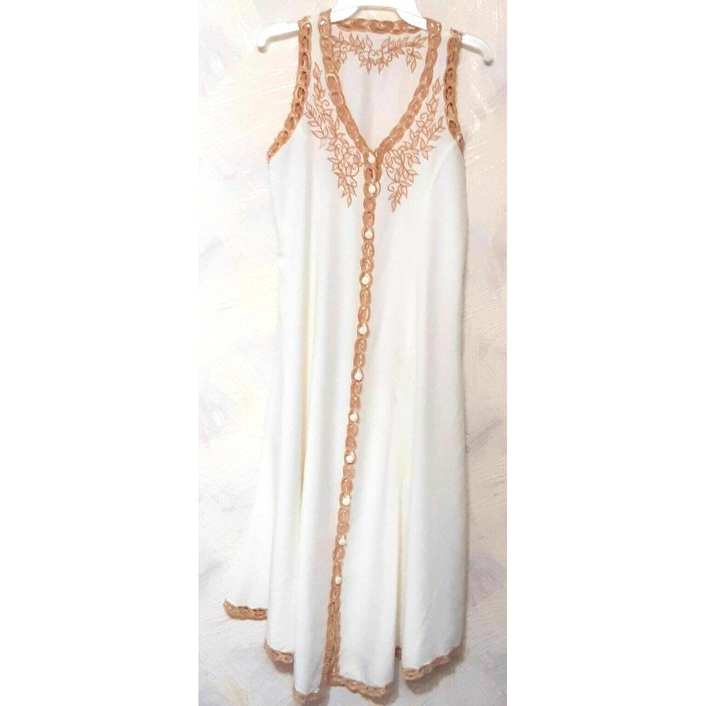 SOLD - VINTAGE BEAUTIFUL LONG DRESS 14 Bohemian